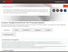 Tablet Screenshot of duo-credit.de